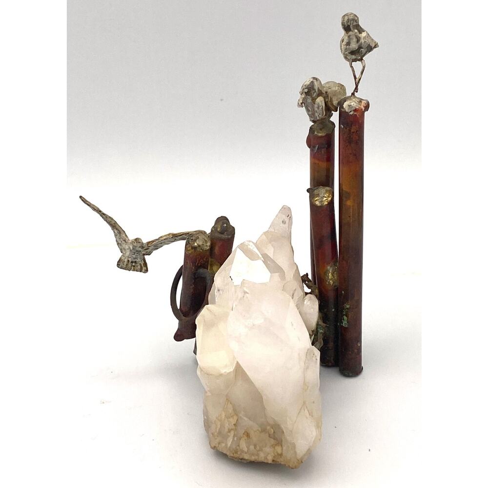 Large Crystal Quartz Cluster Ocean Theme
